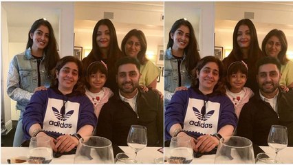 下载视频: Aishwarya Rai, Abhishek Bachchan & Aaradhya Bachchan enjoy dinner with Navya Naveli | FilmiBeat