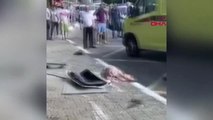 DHA DIŞ- Kaza yapan otomobil, otobüs durağına uçtu: 1 ölü, 3 yaralı