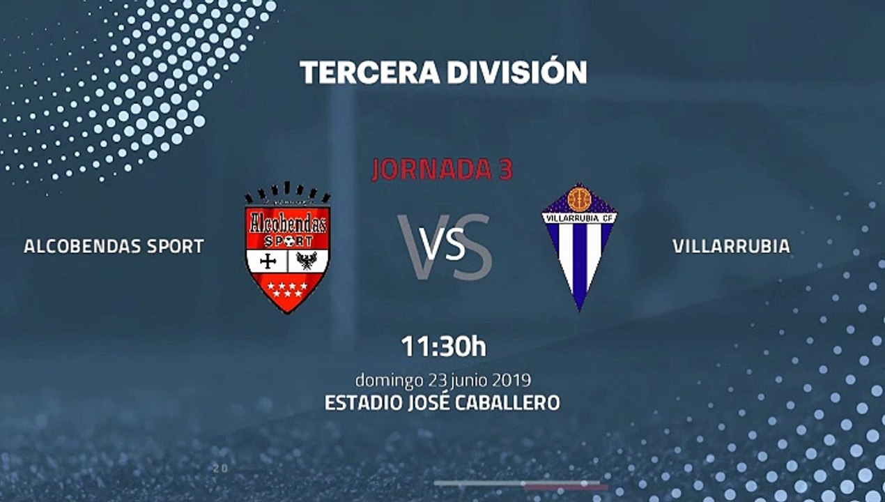 Previa partido entre Alcobendas Sport y Villarrubia Jornada 3 Tercera División - Play Offs Ascenso