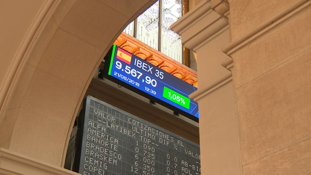 El Ibex conquista los 9.500 puntos en la media sesión