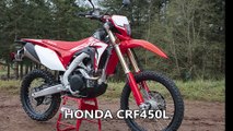 「HONDA CRF450L」 CRF450Rの外観デザインをベースに機能を追求