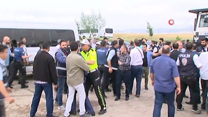 Çatı Davası'nda şehit yakınları ve polis arasında arbede