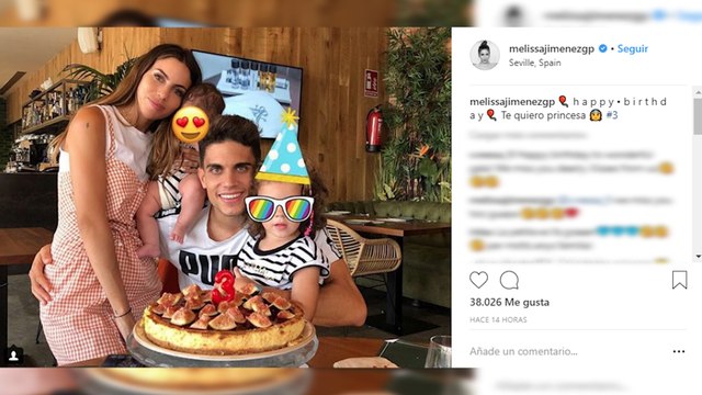 Melissa Jiménez y Marc Bartra celebran el cumpleaños de su hija