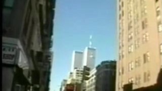 Flash before plane hits WTC2