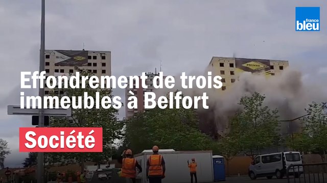 Belfort : démolition de trois tours pour de futurs pavillons