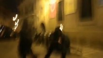 Violento desalojo de un palacio okupa en Pamplona