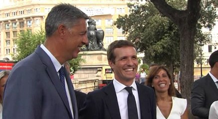 Casado y Albiol asisten al acto homenaje del 17A