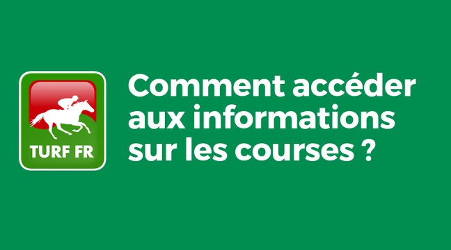 Comment accéder aux informations des courses ?