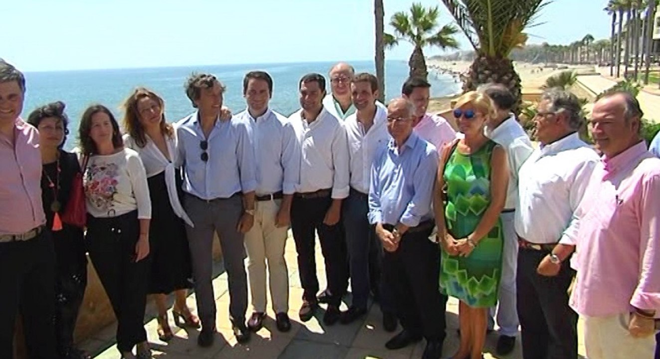 Pablo Casado en un acto en Roquetas de Mar (Almería)