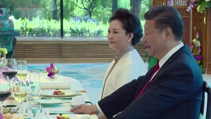 시진핑 부인 펑리위안 동행...외교·경제 사령탑 수행 / YTN