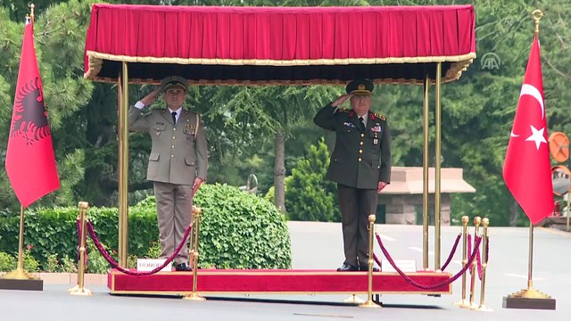 Genelkurmay Başkanı Güler, Arnavutluk Genelkurmay Başkanı Kollçaku'yu resmi törenle karşıladı - ANKARA