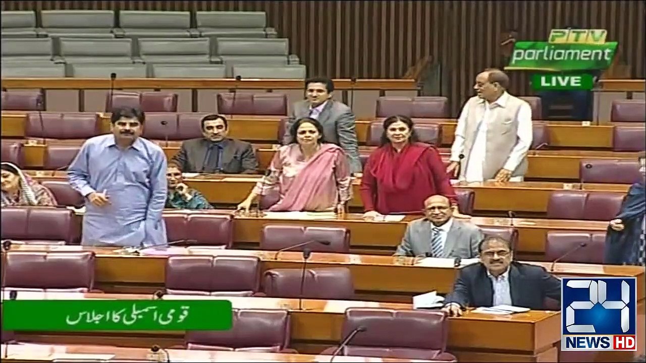PM Imran Khan's entry in National Assembly budget debate session