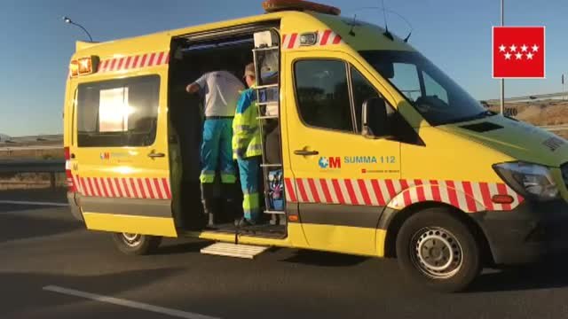 En estado crítico un motorista tras sufrir un accidente en la localidad madrileña de Alcobendas