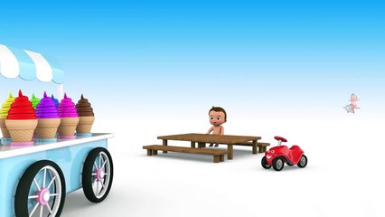 Baby Riding on Elephant Cartoon to Learn Colours With Animals - 3D Kids Toddler Videos