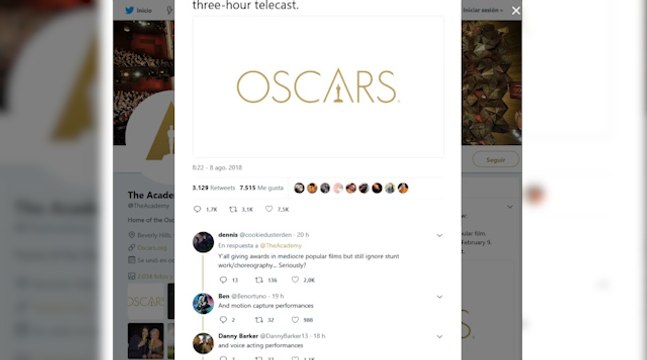 Hollywood critica los cambios en los Oscar