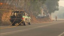 El viento aviva los incendios en el Algarve portugués