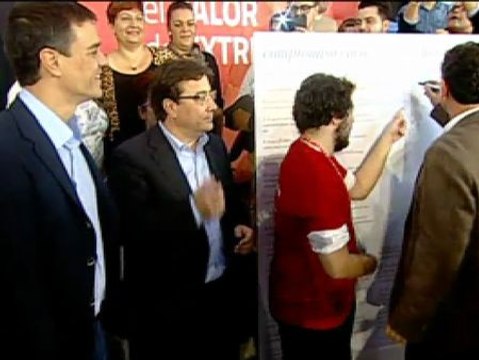 Los candidatos del PSOE extremeño firman un código ético