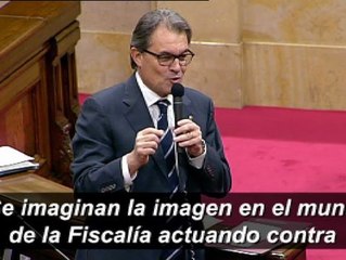 Mas: "La actuación de la Fiscalía es una imagen dramática para España"