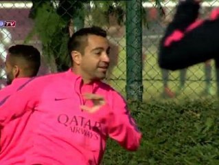 Entrenamiento sin novedades para el Barcelona