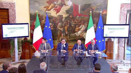 Roma - Piano Sport e Periferie presentazione con il Sottosegretario Giorgetti (20.06.19)