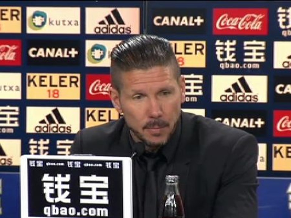 Simeone: "Me voy contento porque es una jornada buena"