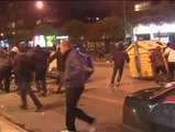 Segunda noche de disturbios en el barrio de Gamonal de Burgos.