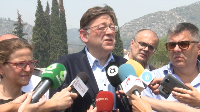 Puig elogia la profesionalidad de los efectivos de Llutxent