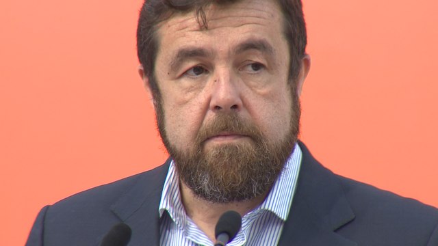 Miguel Gutiérrez (Cs) en rueda de prensa
