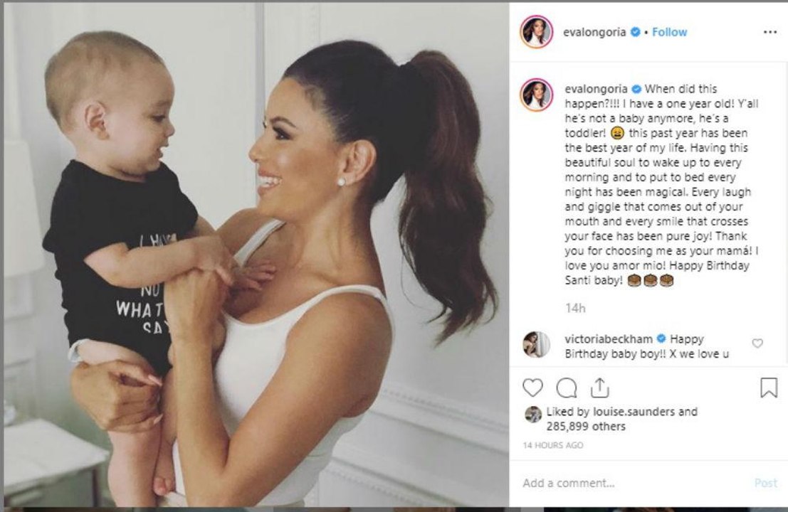 Eva Longoria had 'best year' with son