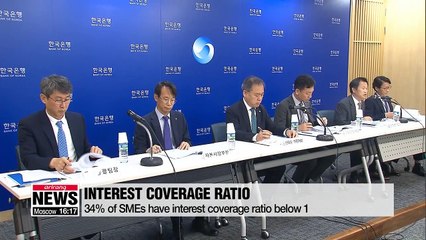One of of three Korean companies have an interest coverage ratio below 1