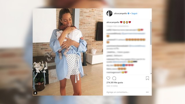 Alice Campello presume de gemelos