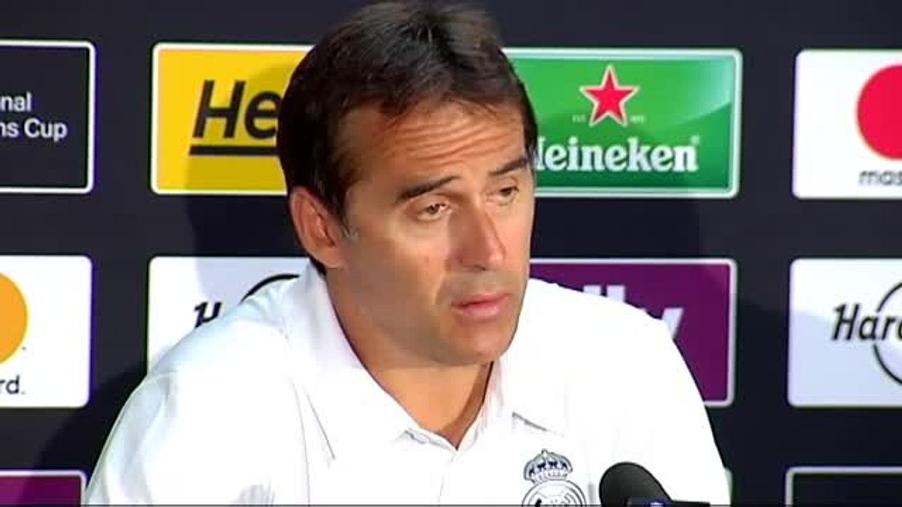 Lopetegui: "De Modric te puedo decir que lo hemos disfrutado y lo seguiremos disfrutando en el Real Madrid"