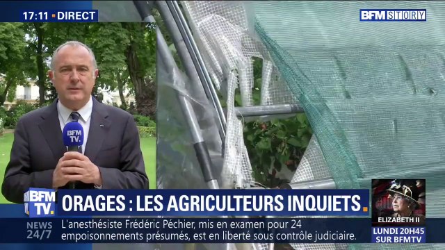 Orages: selon le ministre de l'Agriculture, l'état de catastrophe naturelle devrait être annoncé demain