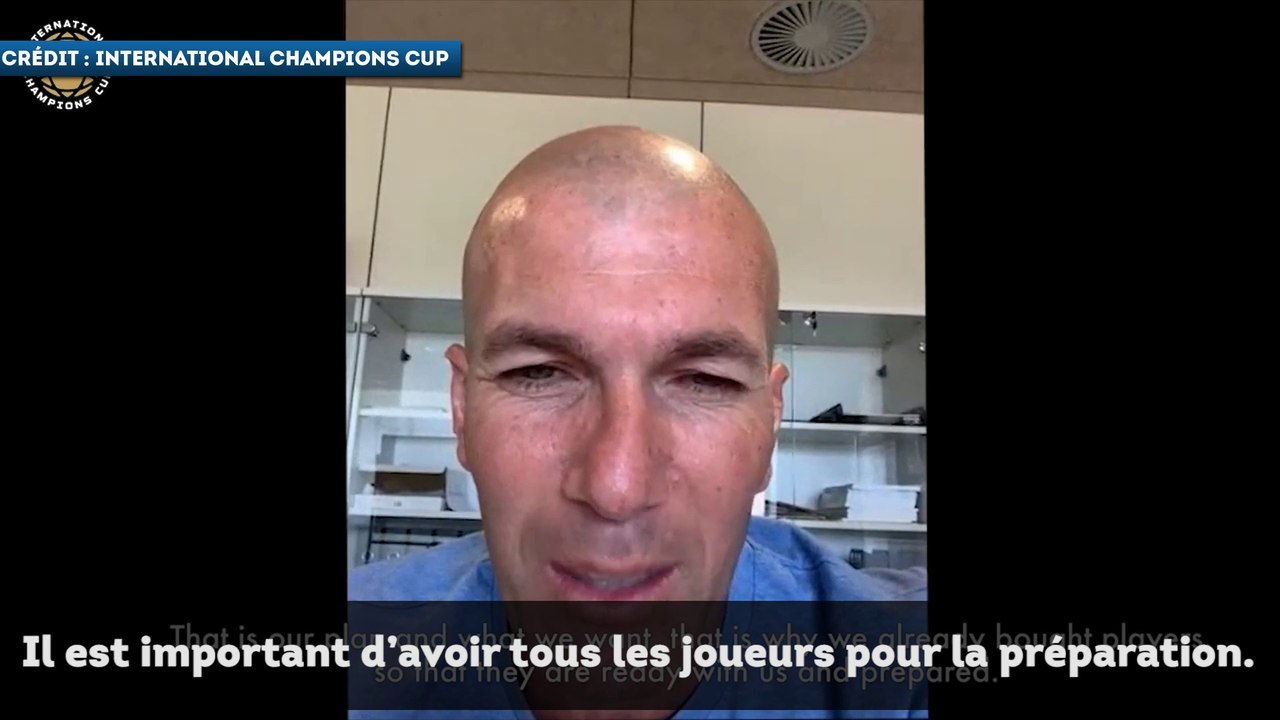 Zinedine Zidane "très excité" par la nouvelle  saison du Real Madrid