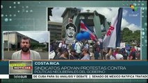 Costa Rica: sindicatos apoyan protestas contra políticas neoliberales