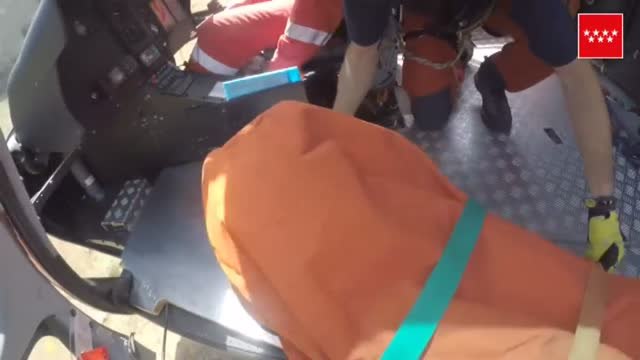 Evacúan en helicóptero a una mujer que sufrió una caída en el monte de Cercedilla