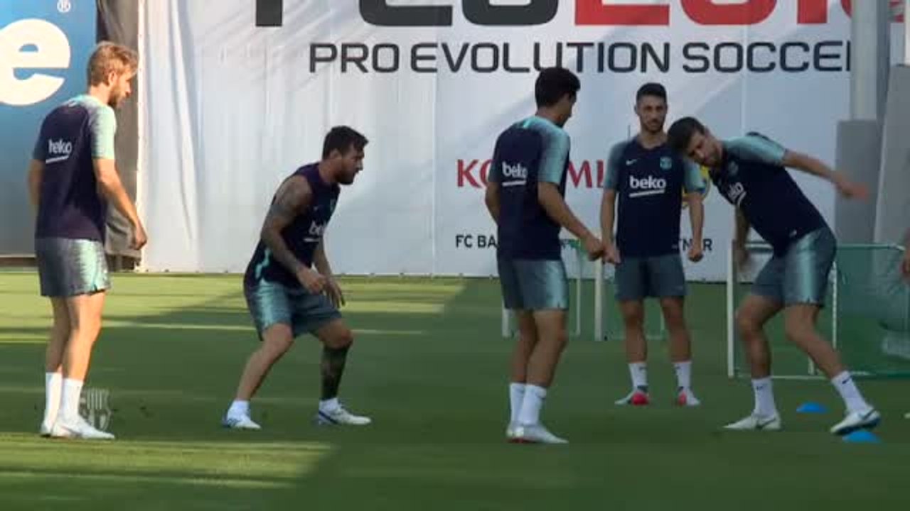 Messi y los internacionales españoles siguen con su puesta a punto en Barcelona