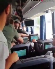 Otobüsün önünü kesen saldırganlar, bir kadını darp ederek kaçırdı!