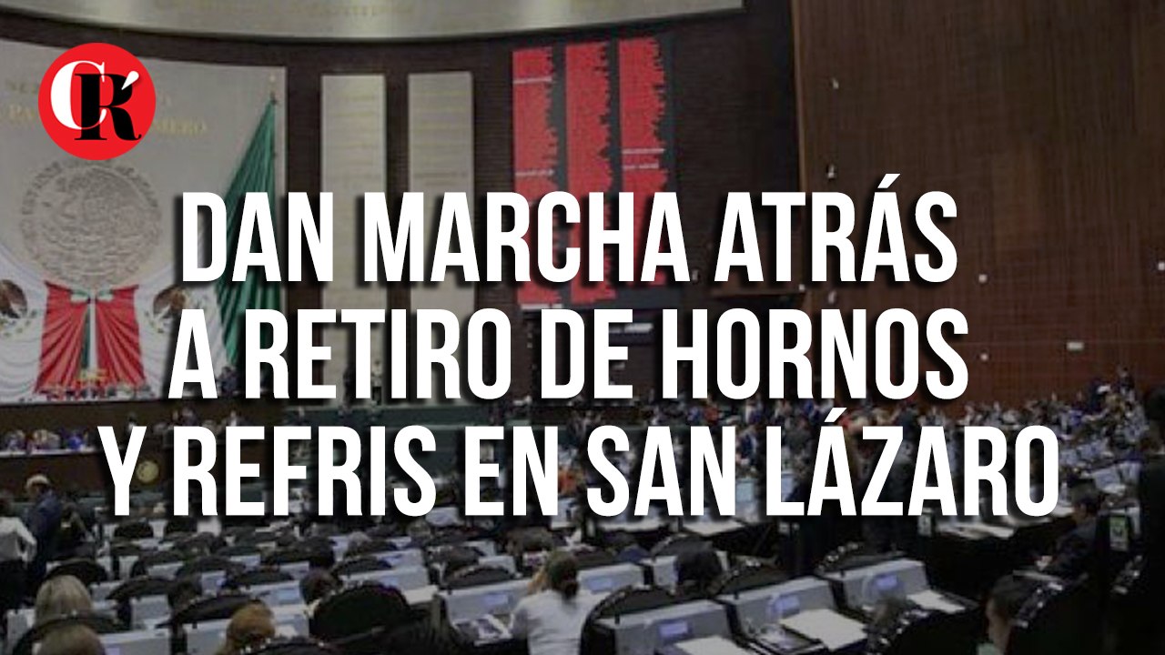 Dan marcha atrás a retiro de hornos y refris en San Lázaro