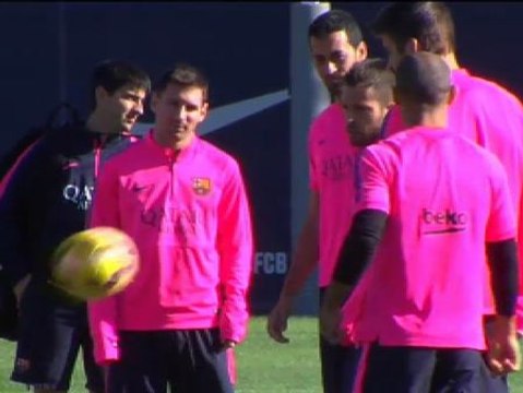 El Barcelona se entrena a fondo antes de disputar el clásico