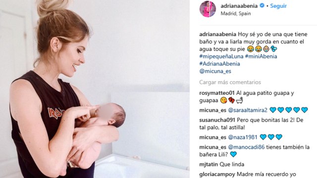 Adriana Abenia cuenta cómo fue su parto