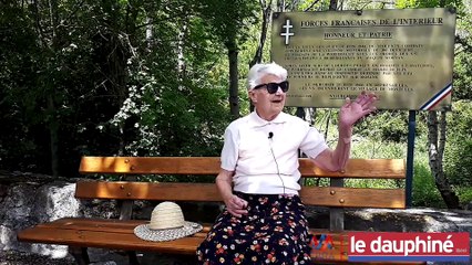 Francine Bégou, témoin le 21 juin 1944 de l'incendie par les Allemands de son village de Montclus.