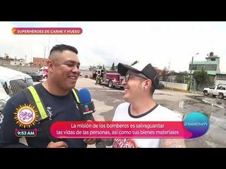 ¡Sajid pasó el día con un grupo de bomberos! | Sale el Sol