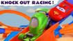 Hot Wheels Knockout Racing with Disney Pixar Cars 3 Lightning McQueen with Marvel Avengers 4 Endgame and Transformers Bumblebee