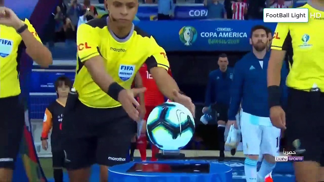 ملخص مباراة الارجنتين وباراجواي 1-1 تألق الساحر ميسي - كوبا امريكا 2019