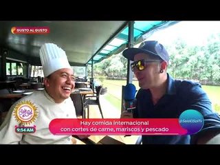 ¡Sajid le dio &#39;Gusto al gusto&#39; comiendo mariscos en Texcoco | Sale el Sol