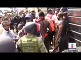 Migrantes africanos intentan fugarse de albergue en Tapachula | Noticias con Ciro Gómez Leyva