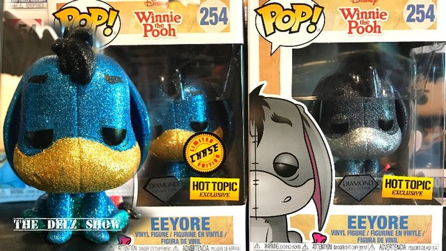 DISNEY EEYORE FUNKO POP DIAMOND HOT TOPIC COLLECTION CHASE COMMON DETAILED REVIEW