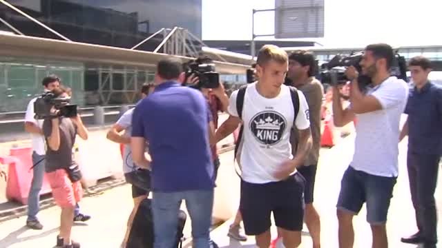 Gomes, Suárez y Digne ya están en Barcelona