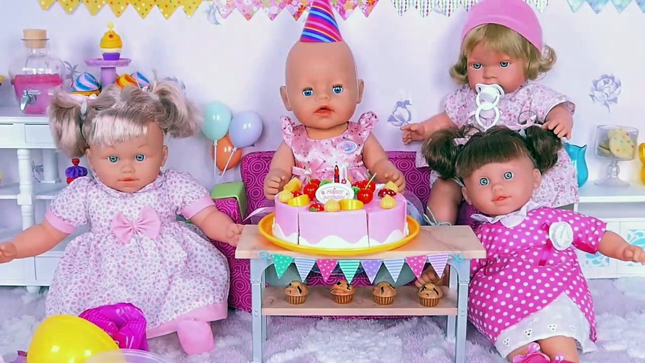 Baby Born Doll Birthday Party with PIKMI POPS Surprise Toys!